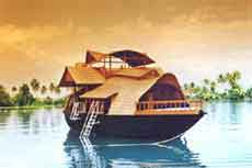 Accommodation in Houseboat  country made boat, backwater tours